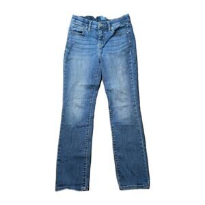 Jag Jeans Womens 2/26 Carter Girlfriend Mid Rise 5 Pocket Zip Fly Stretch Waist